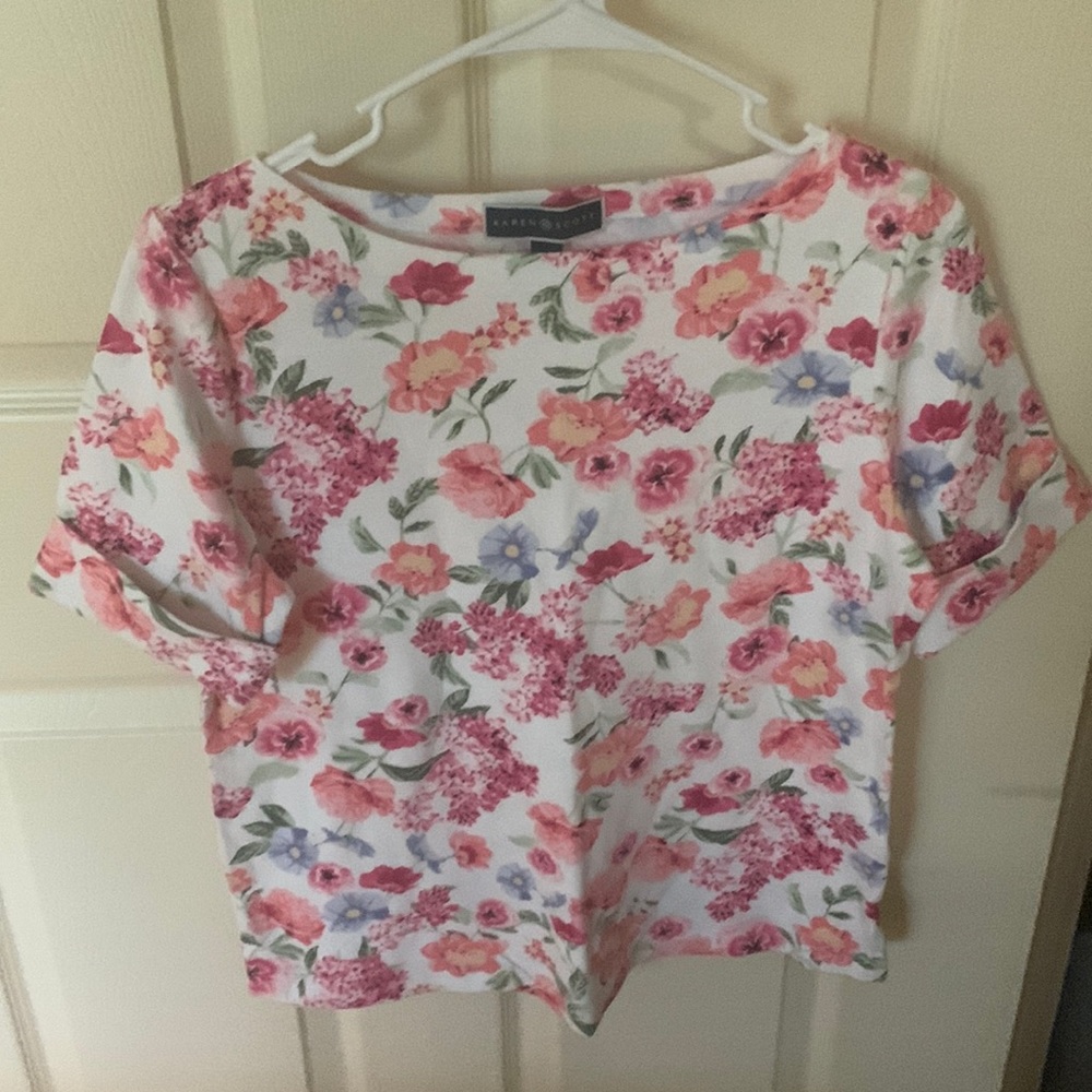 Karen Scott Floral Shirt